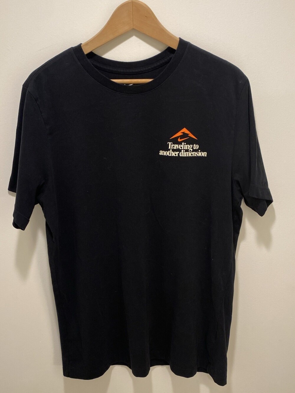 Nike ACG Dri-FIT Black T-Shirt - Traveling To Another Dimension Graphic - Size L